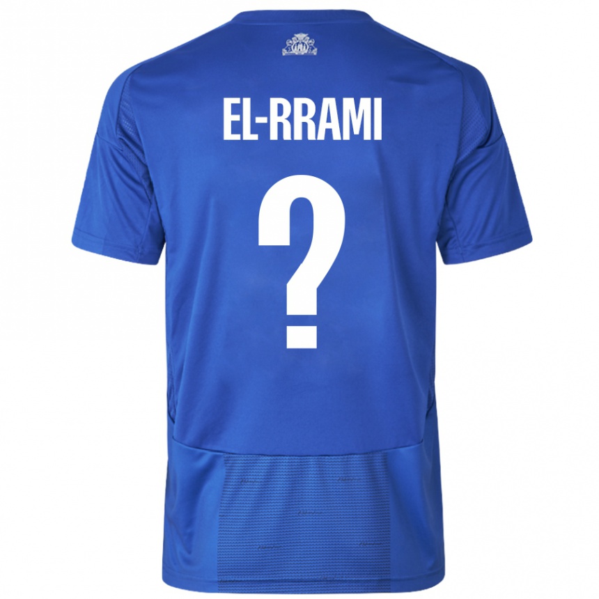 גברים כדורגל Jamil El-Rrami #0 כחול לבן הרחק ג'רזי 2024/25