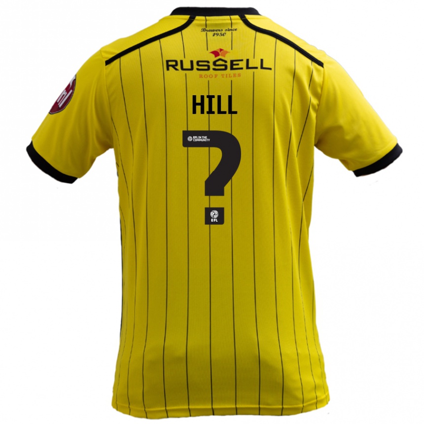 נשים כדורגל Tommy Hill #0 צָהוֹב ג'רזי ביתית 2024/25