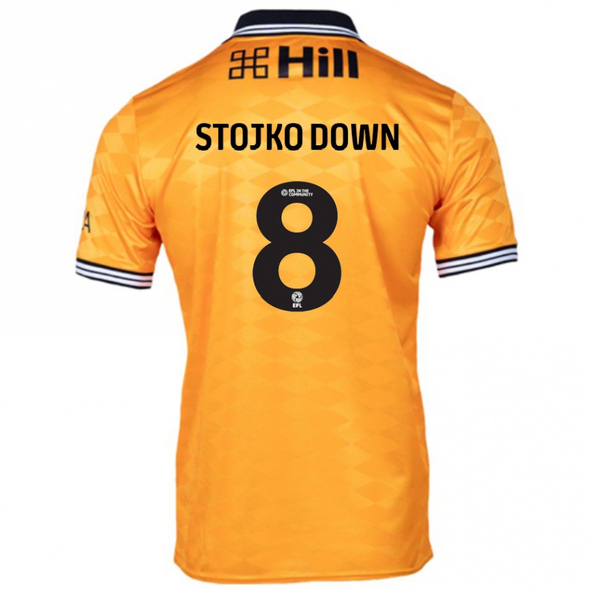 נשים כדורגל Alysha Stojko-Down #8 כָּתוֹם ג'רזי ביתית 2024/25