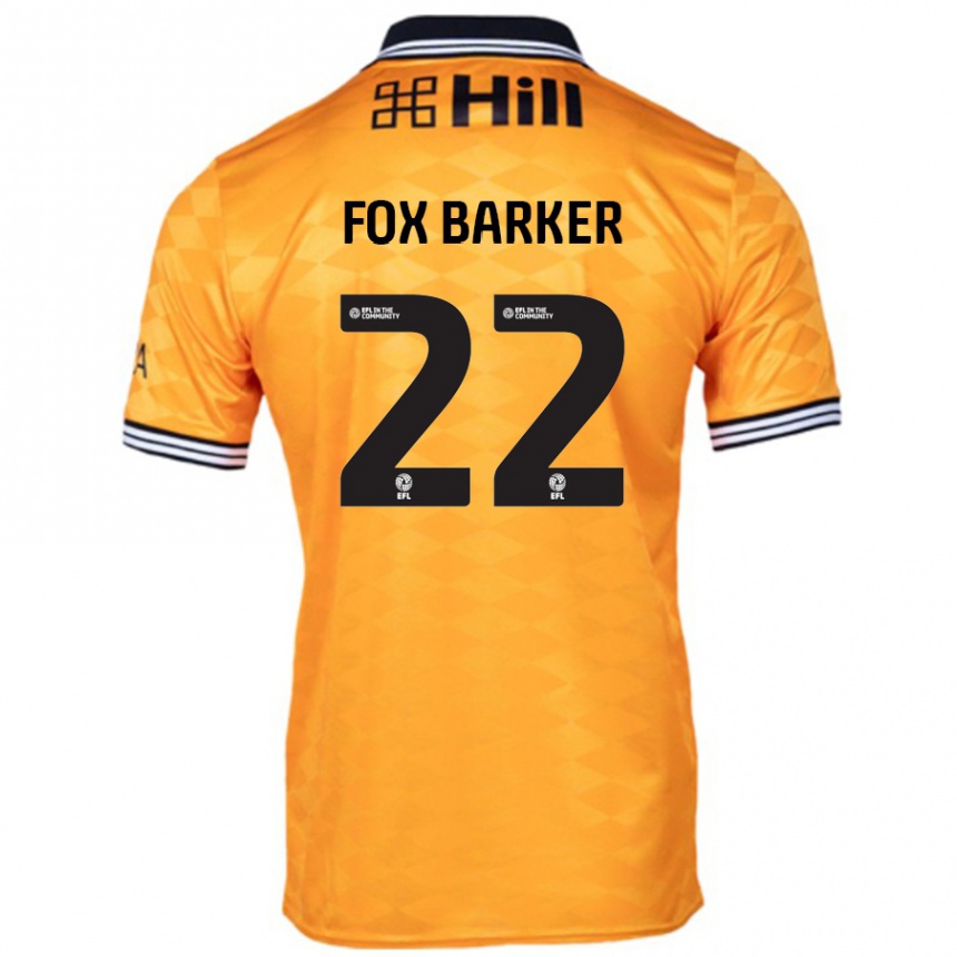 נשים כדורגל Mistie Fox-Barker #22 כָּתוֹם ג'רזי ביתית 2024/25