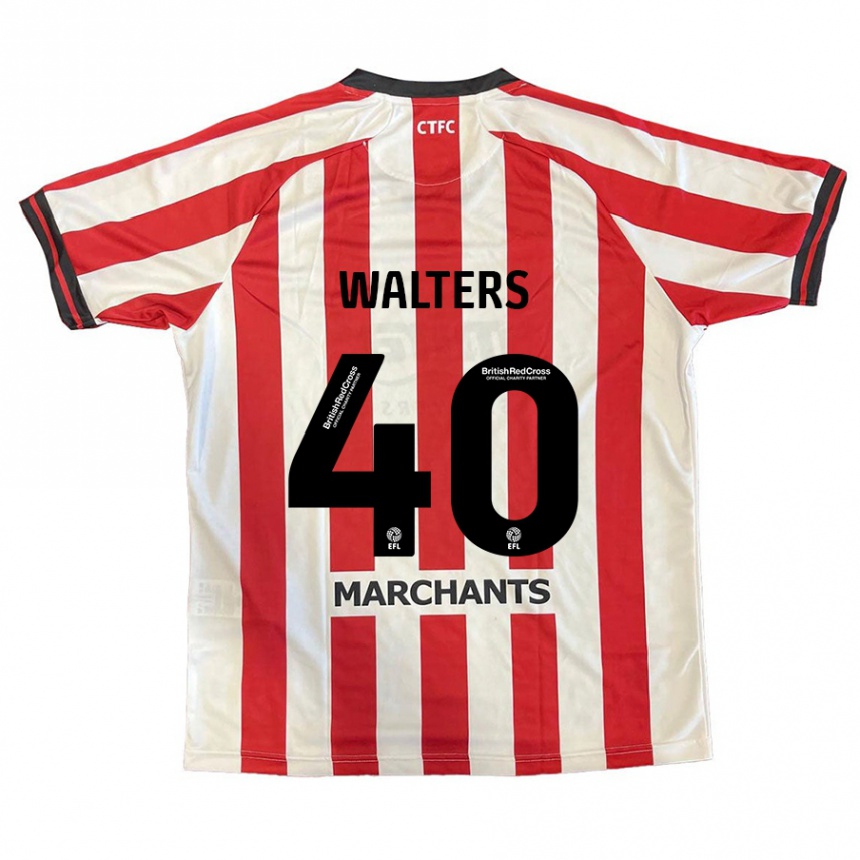 נשים כדורגל Cameron Walters #40 אדום לבן ג'רזי ביתית 2024/25