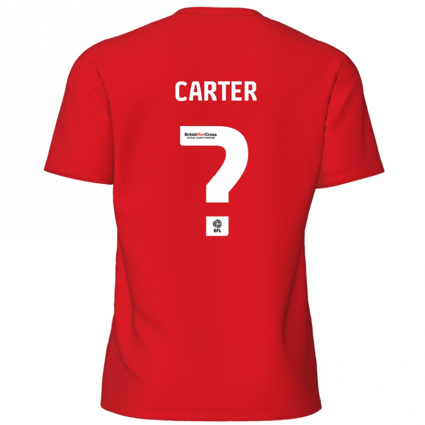 נשים כדורגל Dan Carter #0 אָדוֹם ג'רזי ביתית 2024/25