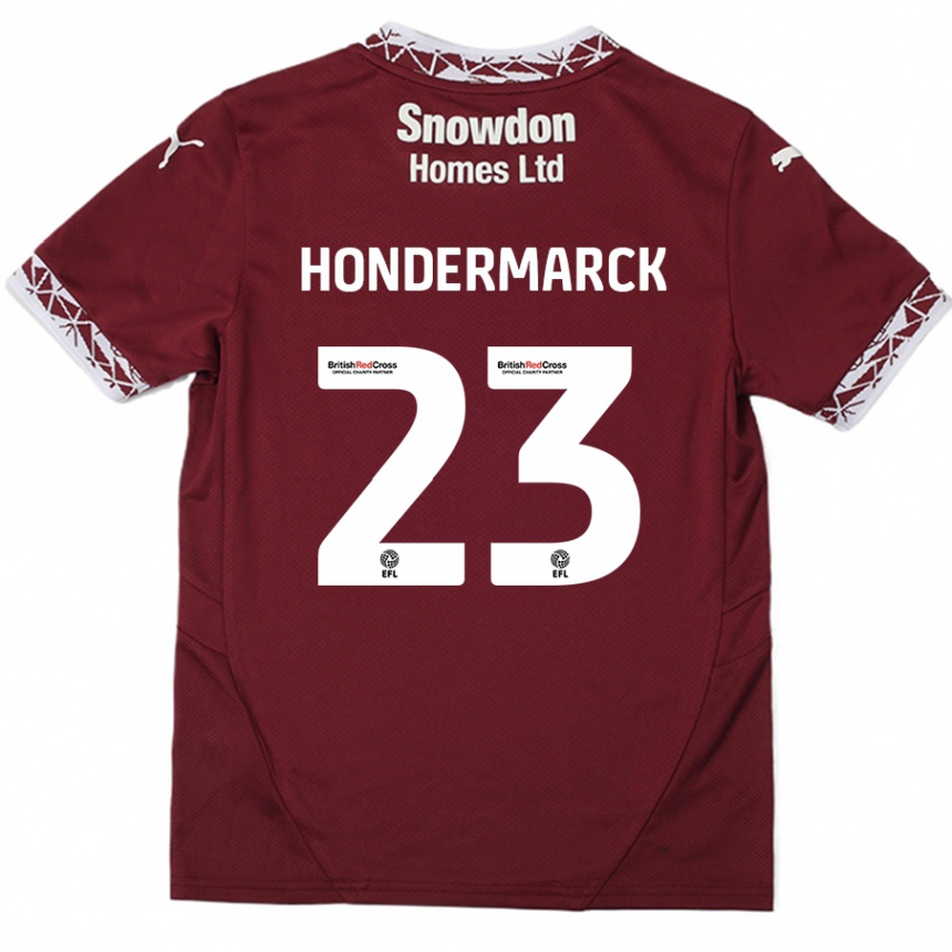 נשים כדורגל William Hondermarck #23 בורדו ג'רזי ביתית 2024/25