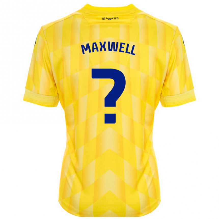 נשים כדורגל Rashane Maxwell #0 צָהוֹב ג'רזי ביתית 2024/25