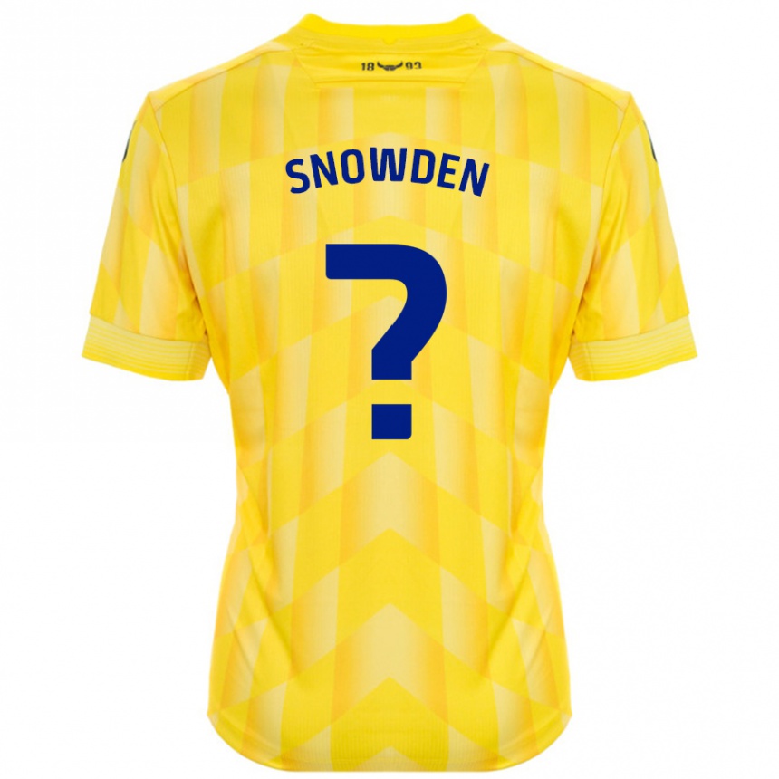 נשים כדורגל Leo Snowden #0 צָהוֹב ג'רזי ביתית 2024/25