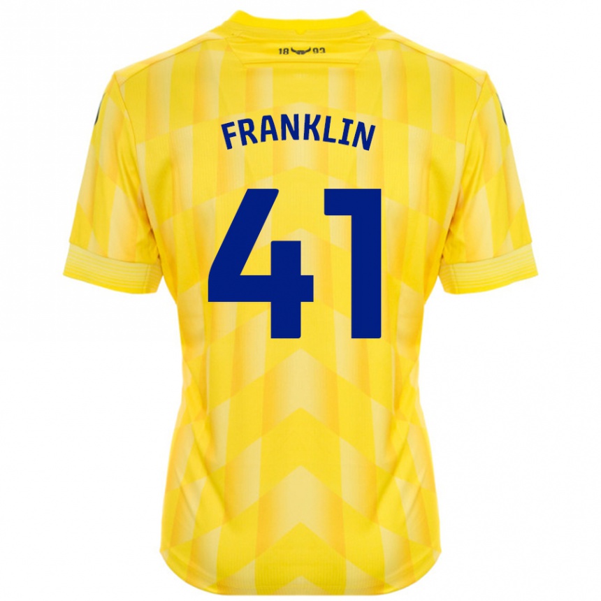 נשים כדורגל George Franklin #41 צָהוֹב ג'רזי ביתית 2024/25