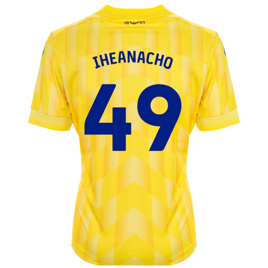 נשים כדורגל Josh Iheanacho #49 צָהוֹב ג'רזי ביתית 2024/25