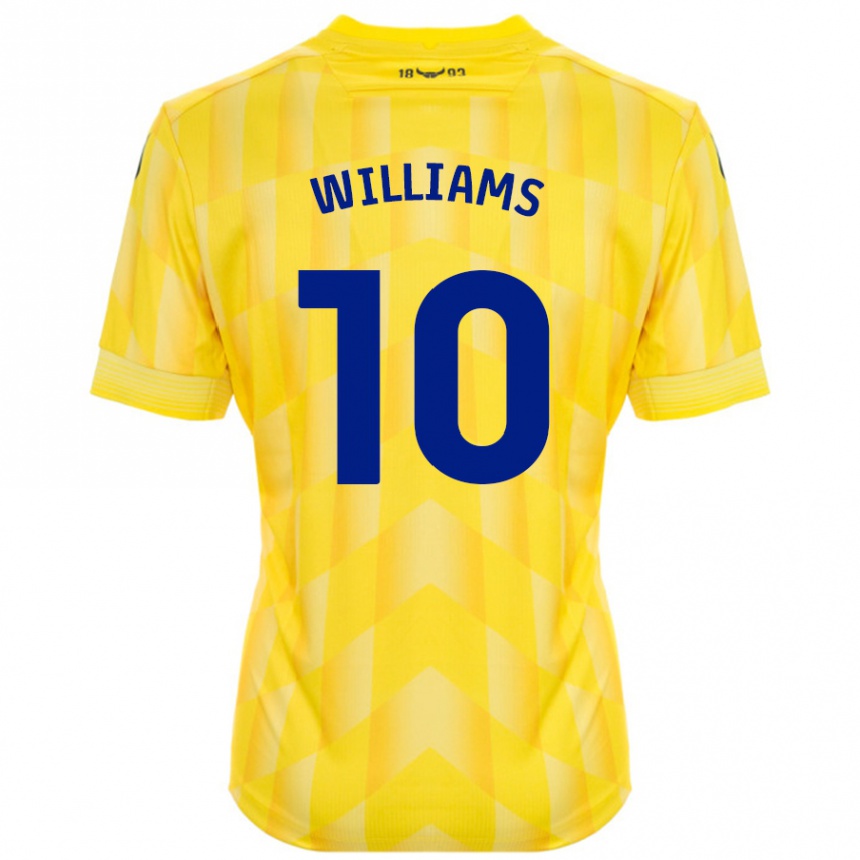 נשים כדורגל Cheryl Williams #10 צָהוֹב ג'רזי ביתית 2024/25