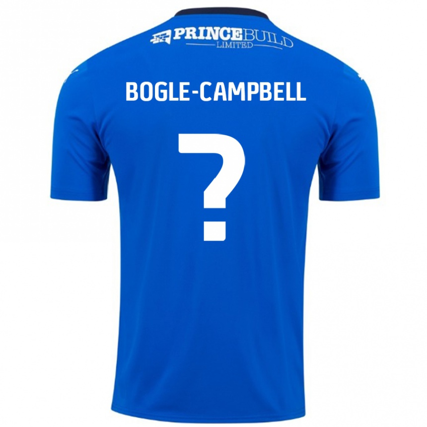 נשים כדורגל Ma'kel Bogle-Campbell #0 כחול לבן ג'רזי ביתית 2024/25