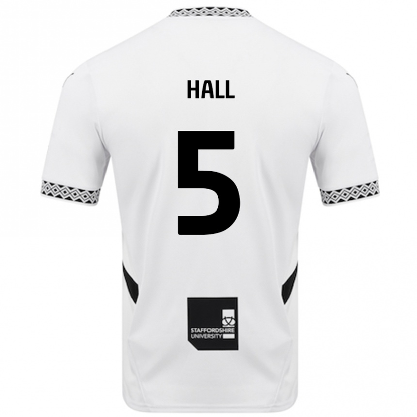 נשים כדורגל Connor Hall #5 לָבָן ג'רזי ביתית 2024/25