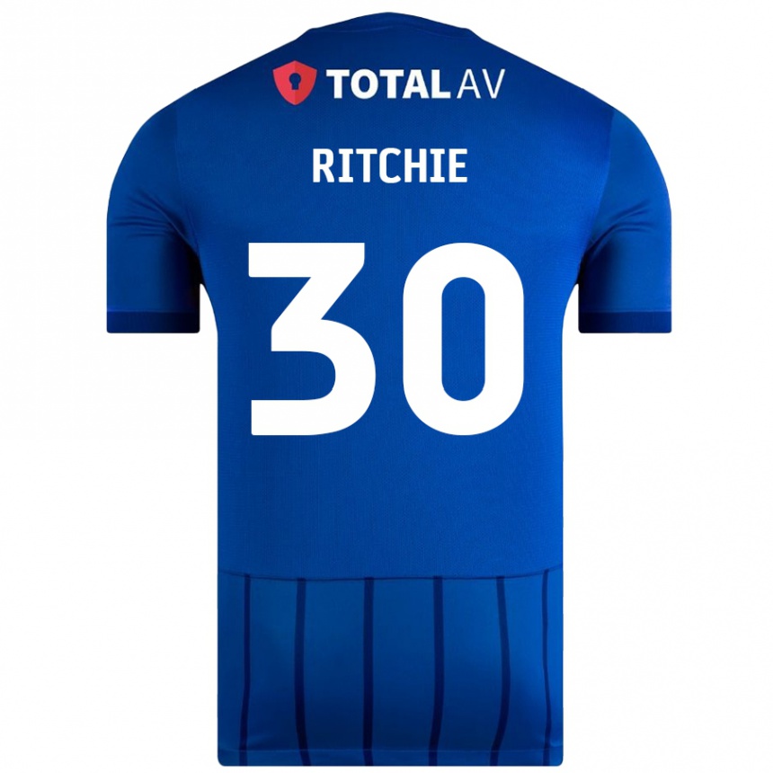 נשים כדורגל מאט ריצ'י #30 כְּחוֹל ג'רזי ביתית 2024/25