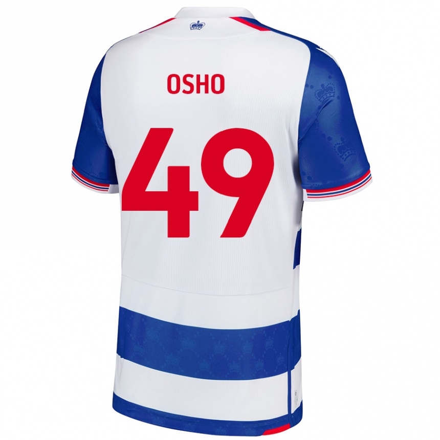 נשים כדורגל Emmanuel Osho #49 כחול לבן ג'רזי ביתית 2024/25