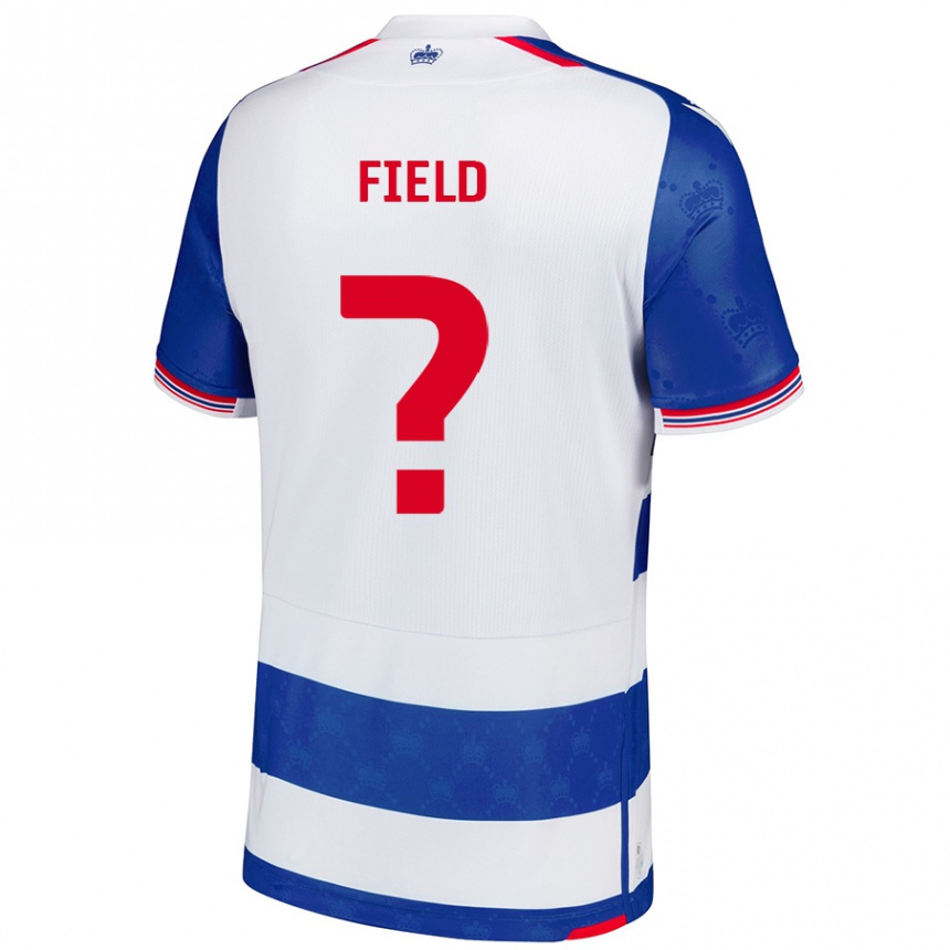 נשים כדורגל Tyler Field #0 כחול לבן ג'רזי ביתית 2024/25