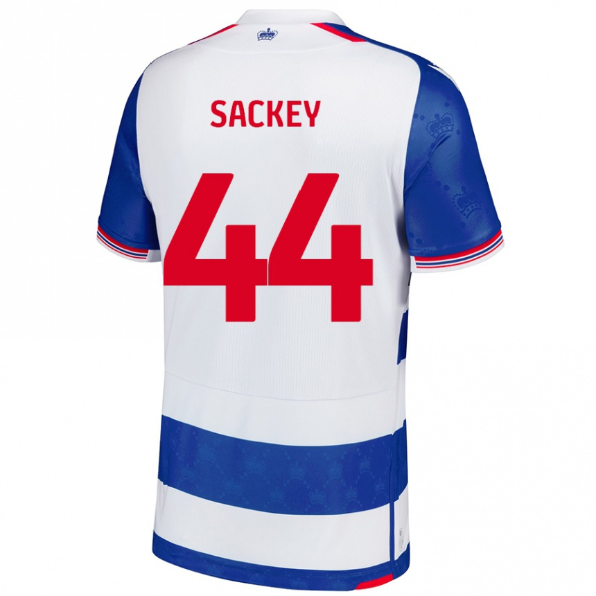 נשים כדורגל Tyler Sackey #44 כחול לבן ג'רזי ביתית 2024/25