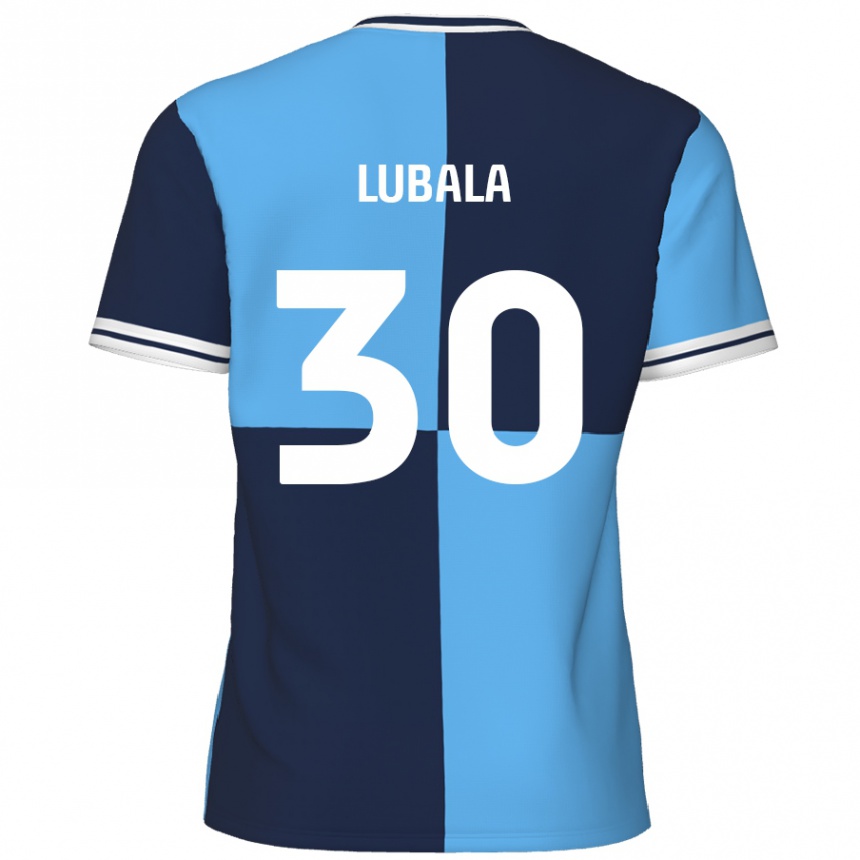 נשים כדורגל Bez Lubala #30 כחול שמיים כחול כהה ג'רזי ביתית 2024/25