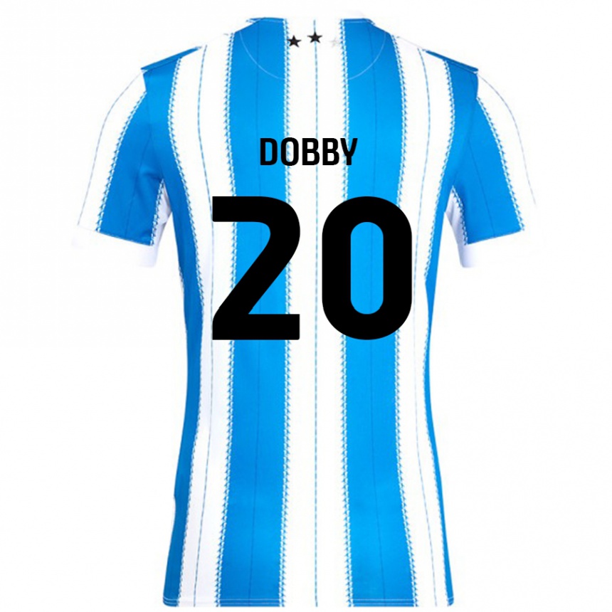 נשים כדורגל Sarah Dobby #20 כחול לבן ג'רזי ביתית 2024/25