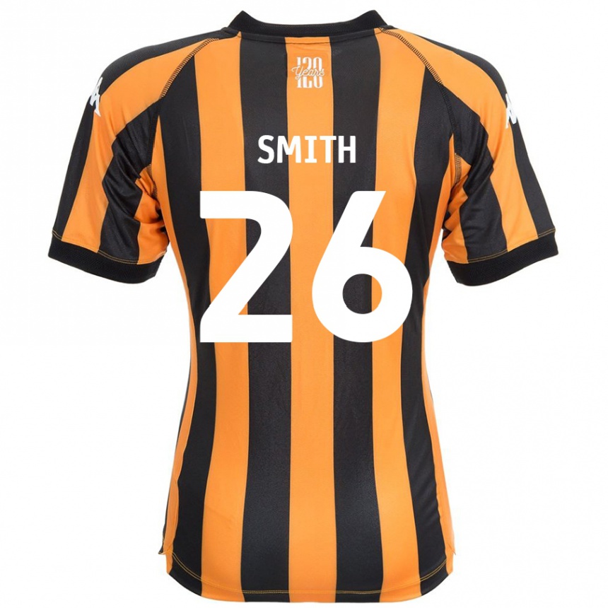 נשים כדורגל Andy Smith #26 ענבר שחור ג'רזי ביתית 2024/25