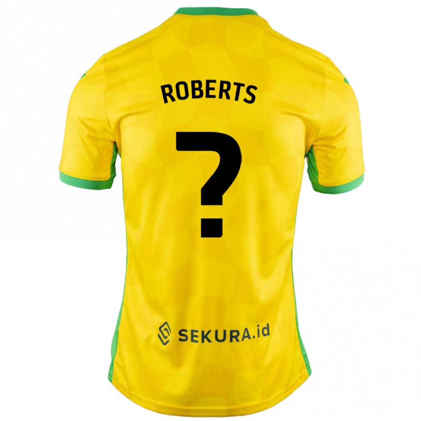נשים כדורגל Alex Roberts #0 צהוב ירוק ג'רזי ביתית 2024/25