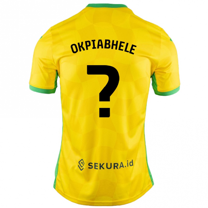 נשים כדורגל Oser Okpiabhele #0 צהוב ירוק ג'רזי ביתית 2024/25