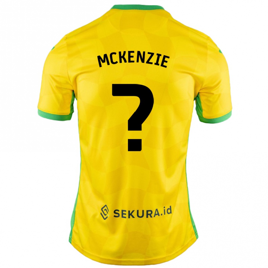 נשים כדורגל Mason Mckenzie #0 צהוב ירוק ג'רזי ביתית 2024/25