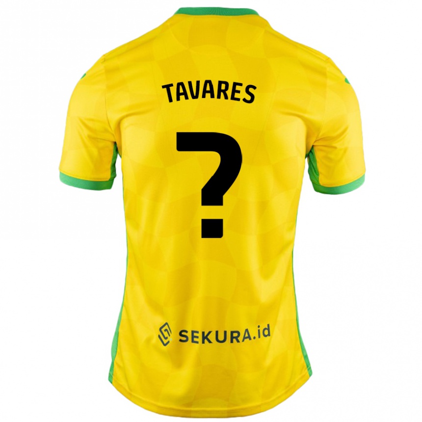 נשים כדורגל Ajay Tavares #0 צהוב ירוק ג'רזי ביתית 2024/25