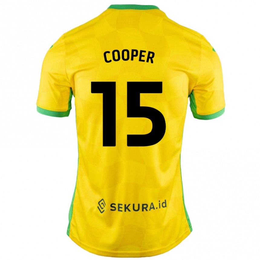 נשים כדורגל Naomi Cooper #15 צהוב ירוק ג'רזי ביתית 2024/25