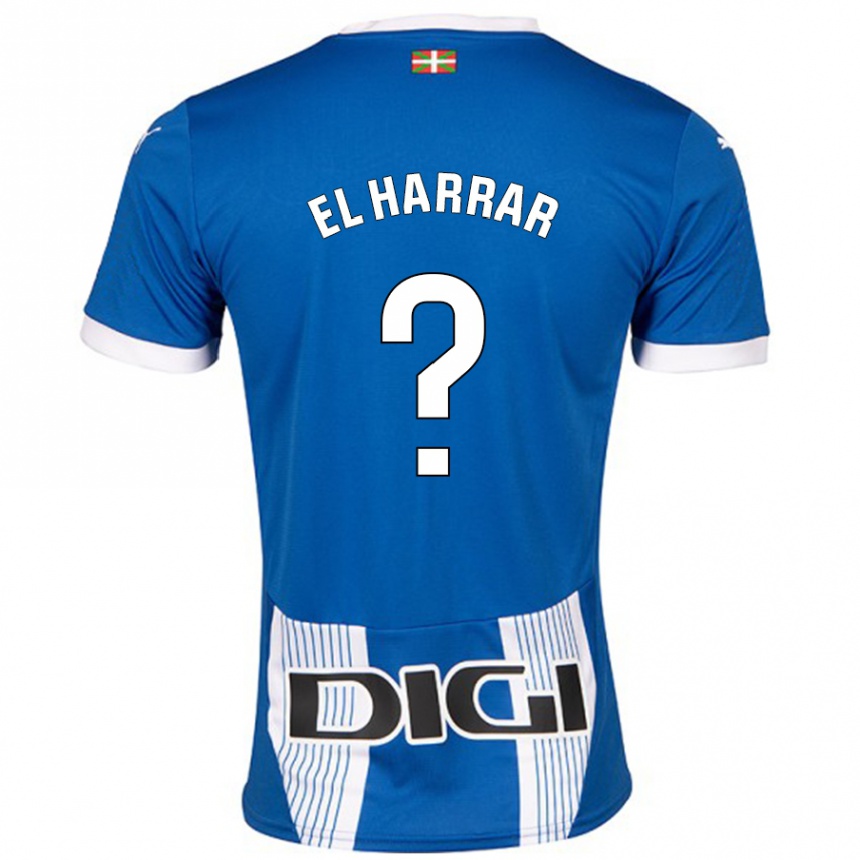 נשים כדורגל Mohamed El Harrar #0 כְּחוֹל ג'רזי ביתית 2024/25