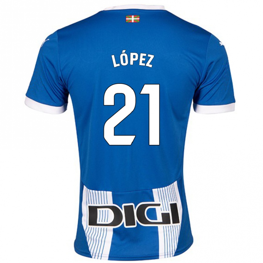 נשים כדורגל Juanma López #21 כְּחוֹל ג'רזי ביתית 2024/25