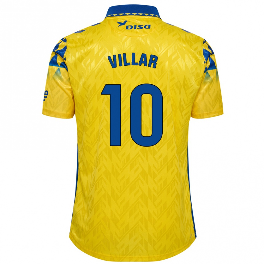 נשים כדורגל Andy Villar #10 צהוב כחול ג'רזי ביתית 2024/25