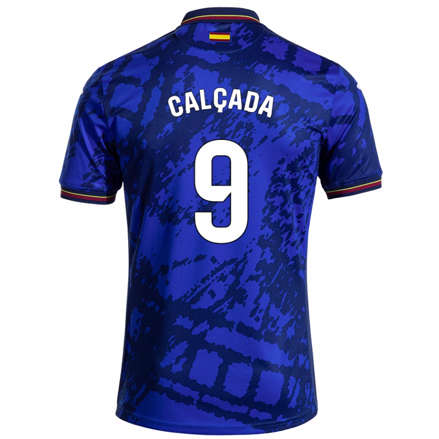 נשים כדורגל Gonzalo Calçada #9 כחול כהה יותר ג'רזי ביתית 2024/25