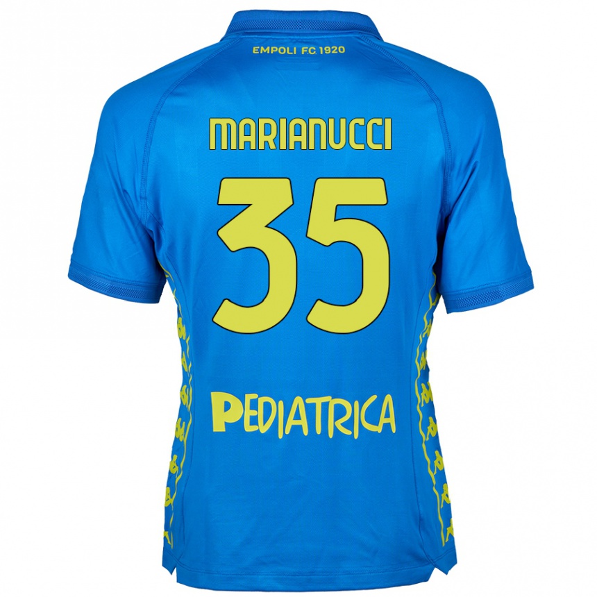 נשים כדורגל Luca Marianucci #35 כְּחוֹל ג'רזי ביתית 2024/25