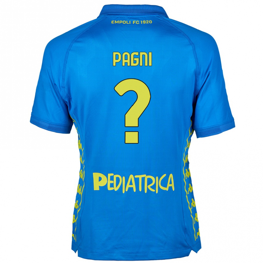 נשים כדורגל Niccolò Pagni #0 כְּחוֹל ג'רזי ביתית 2024/25