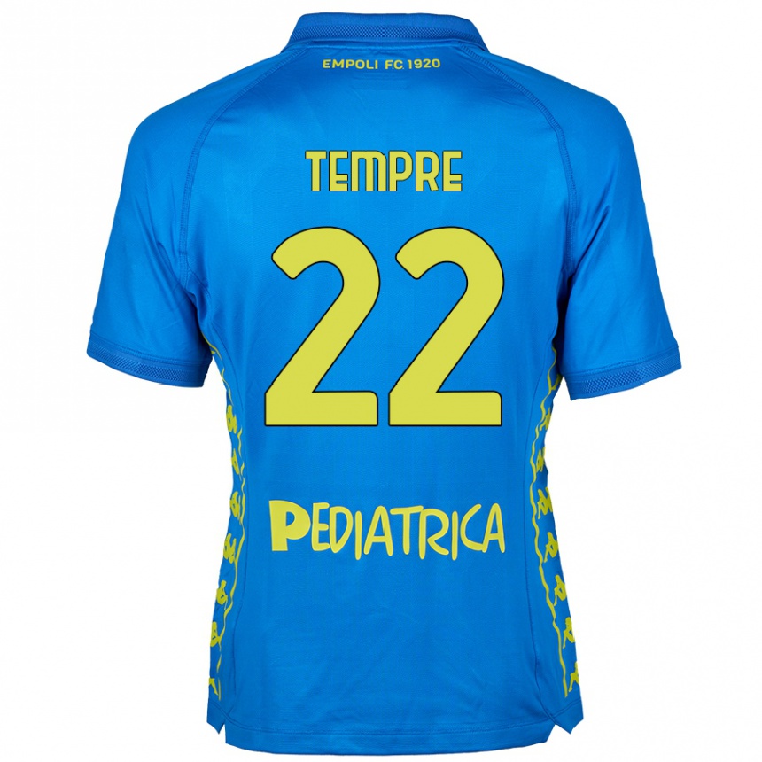 נשים כדורגל Michele Tempre #22 כְּחוֹל ג'רזי ביתית 2024/25