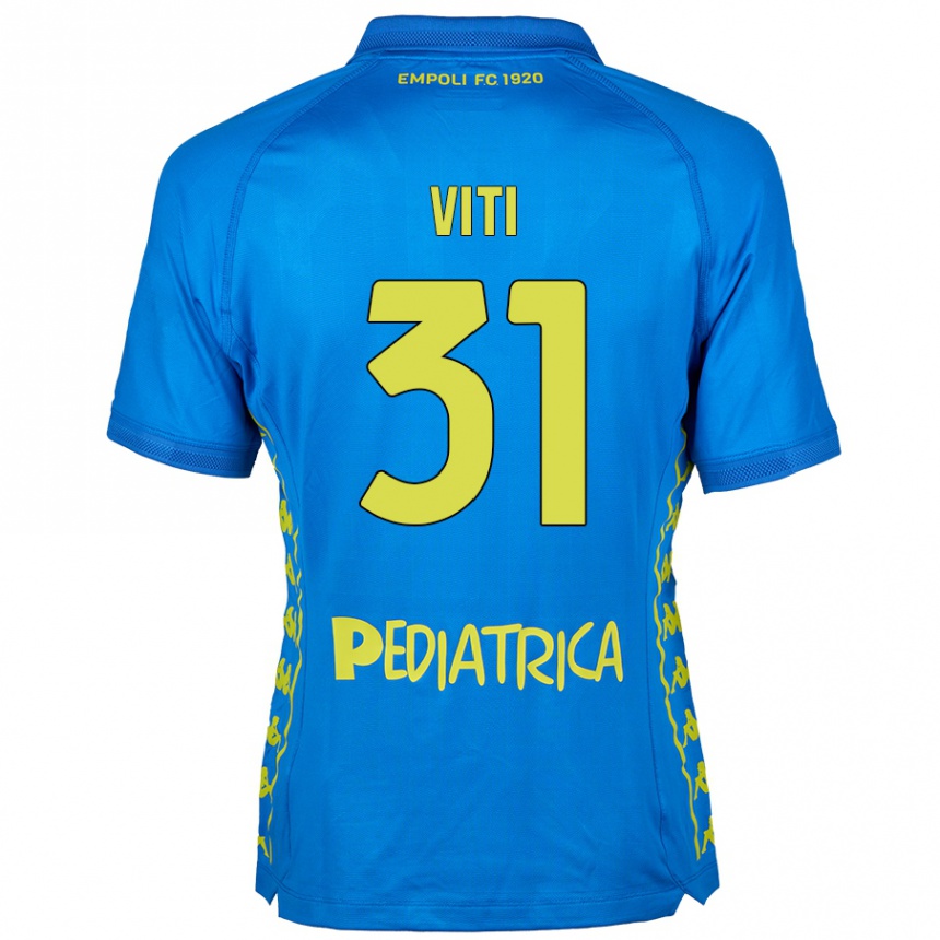 נשים כדורגל Vittorio Viti #31 כְּחוֹל ג'רזי ביתית 2024/25