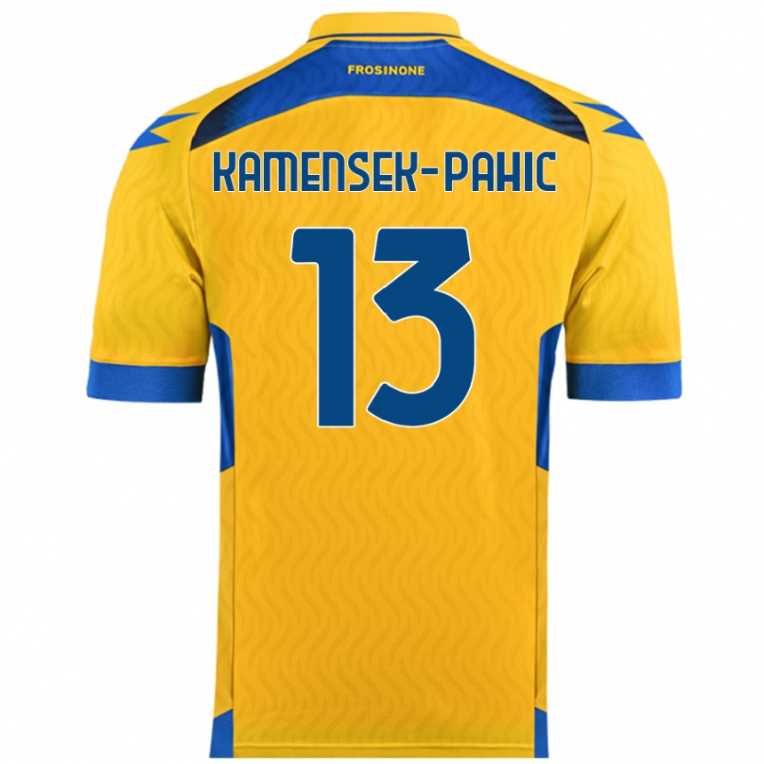 נשים כדורגל Matjaz Kamensek-Pahic #13 צָהוֹב ג'רזי ביתית 2024/25