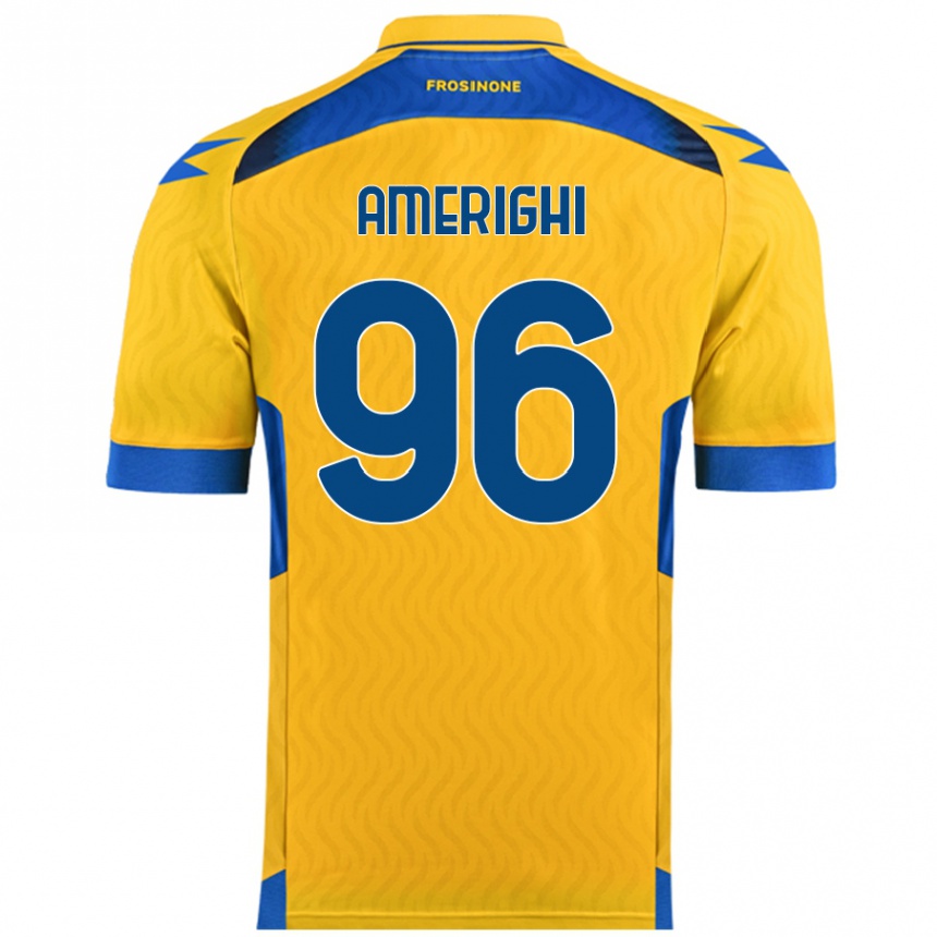 נשים כדורגל Igor Amerighi #96 צָהוֹב ג'רזי ביתית 2024/25