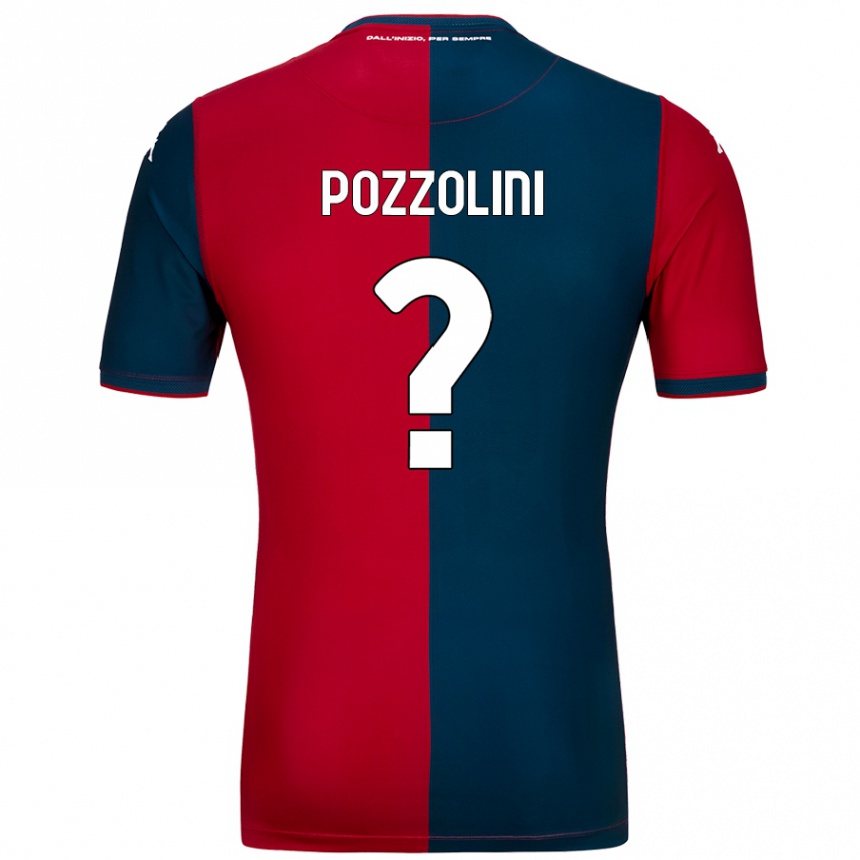 נשים כדורגל Andrea Pozzolini #0 אדום כחול כהה ג'רזי ביתית 2024/25