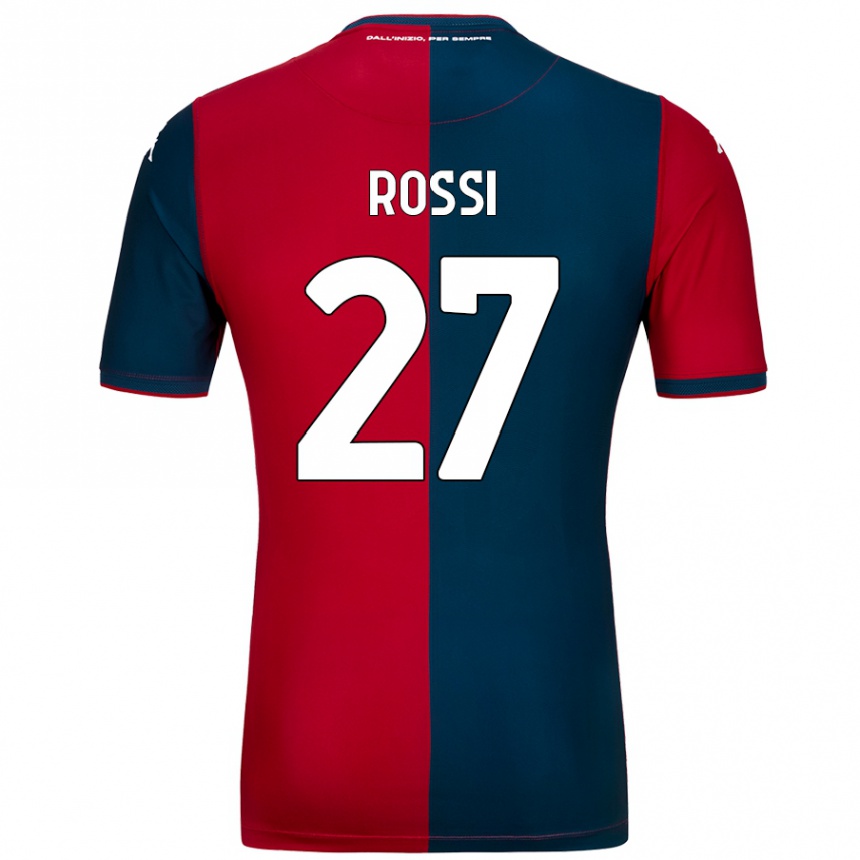 נשים כדורגל Lucrezia Rossi #27 אדום כחול כהה ג'רזי ביתית 2024/25