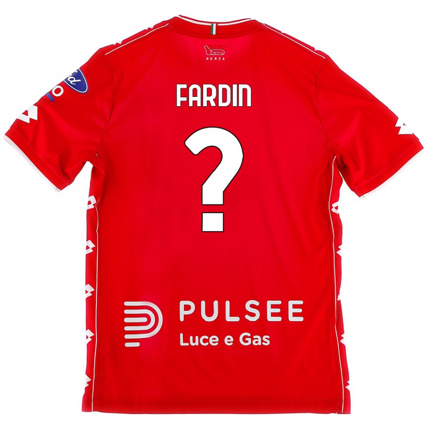 נשים כדורגל Giulio Fardin #0 אדום לבן ג'רזי ביתית 2024/25