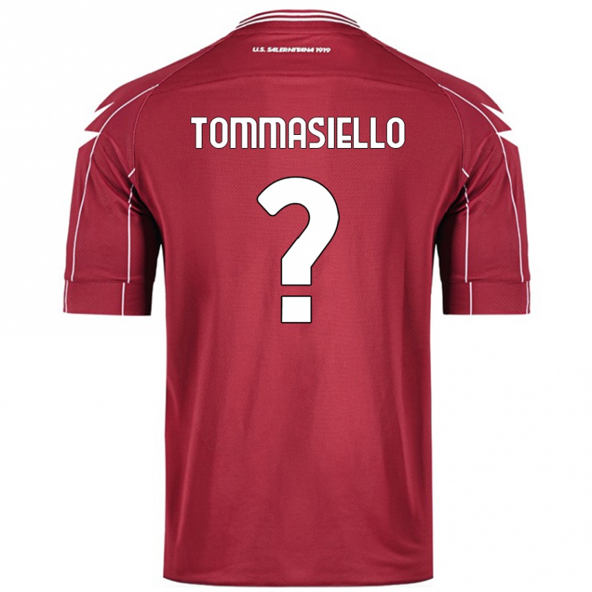 נשים כדורגל Francesco Tommasiello #0 בורדו ג'רזי ביתית 2024/25