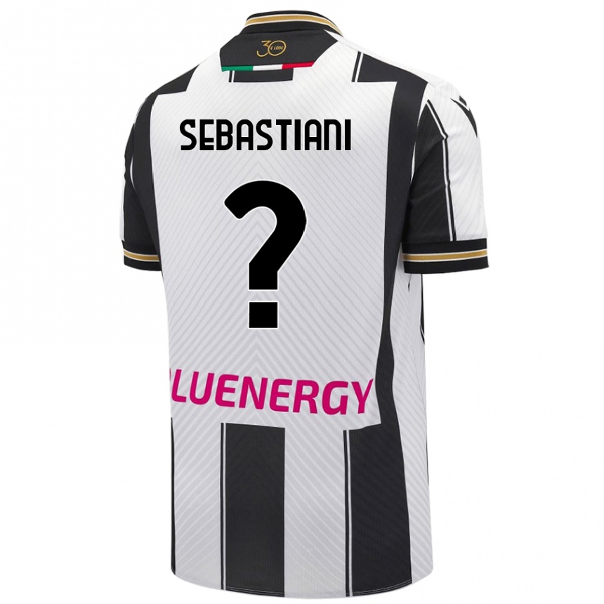 נשים כדורגל Josè Alberto Sebastiani #0 לבן שחור ג'רזי ביתית 2024/25