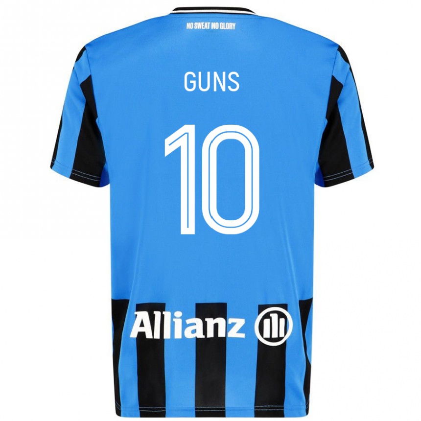 נשים כדורגל Celien Guns #10 כחול שמיים שחור ג'רזי ביתית 2024/25