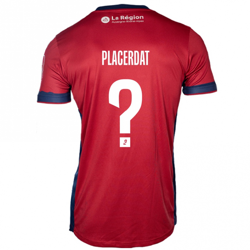 נשים כדורגל Enzo Placerdat #0 בורדו בהיר ג'רזי ביתית 2024/25