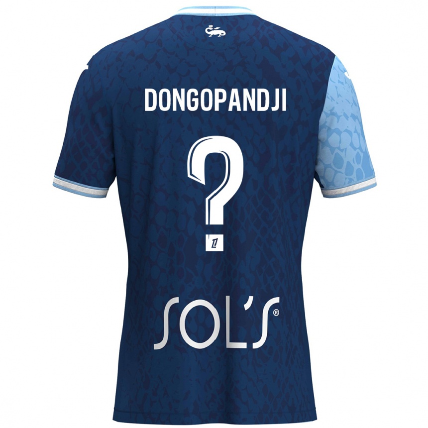 נשים כדורגל Hakim Dongopandji #0 כחול שמיים כחול כהה ג'רזי ביתית 2024/25