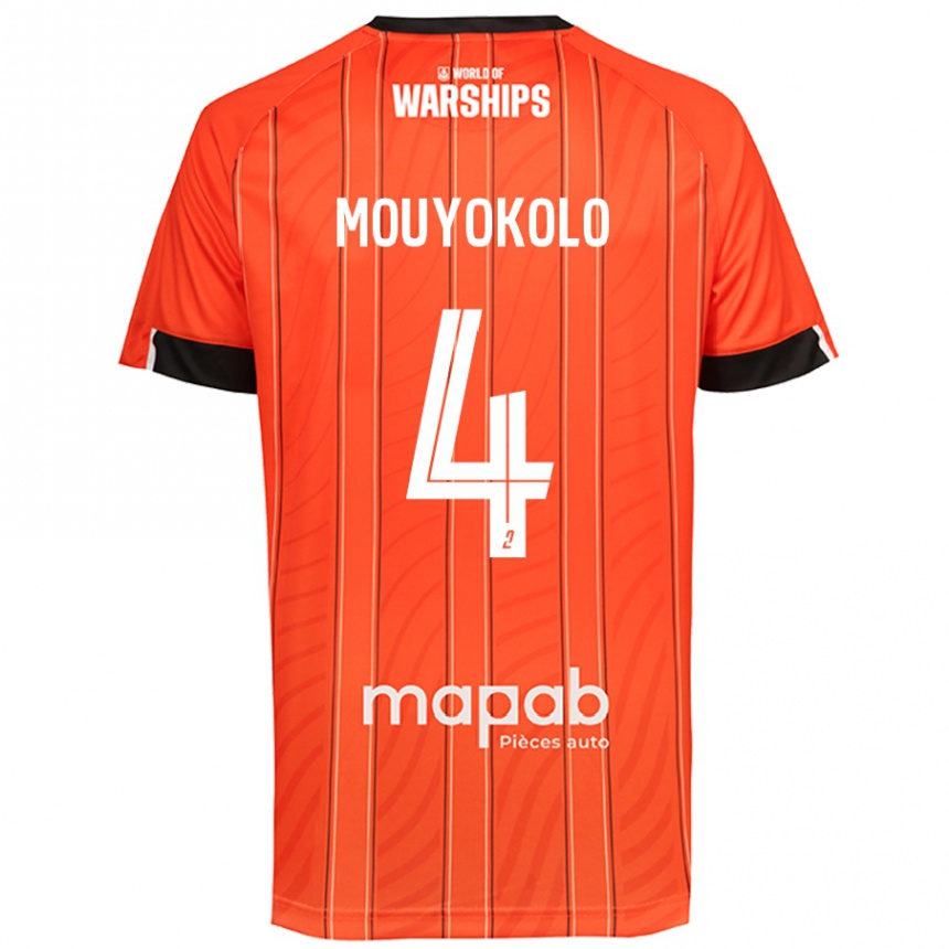 נשים כדורגל Loris Mouyokolo #4 כָּתוֹם ג'רזי ביתית 2024/25