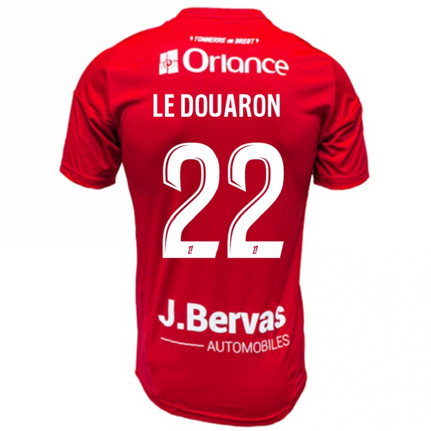 נשים כדורגל Jérémy Le Douaron #22 אדום לבן ג'רזי ביתית 2024/25