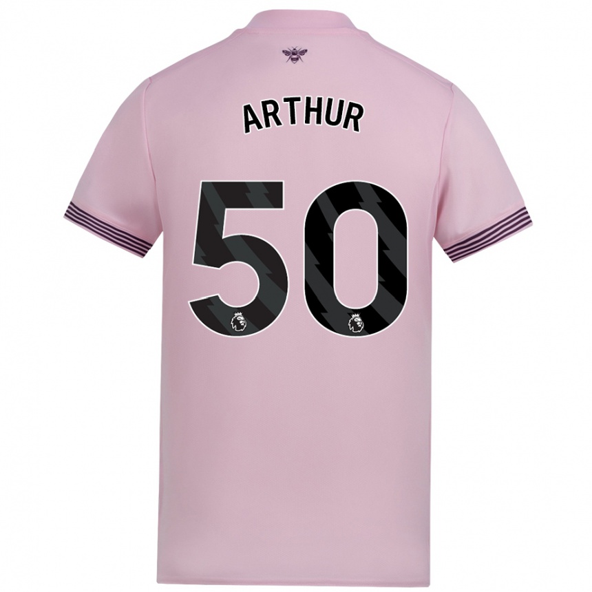 נשים כדורגל Benjamin Arthur #50 וָרוֹד הרחק ג'רזי 2024/25