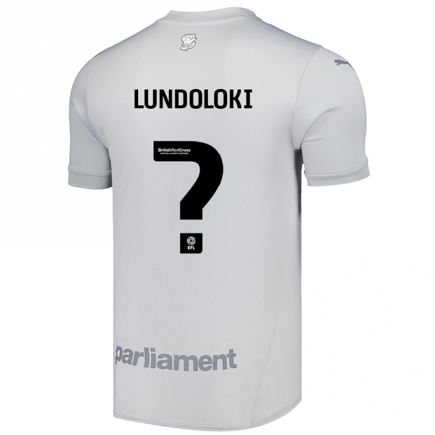 נשים כדורגל Geoffrey Lundoloki #0 אפור כסף הרחק ג'רזי 2024/25