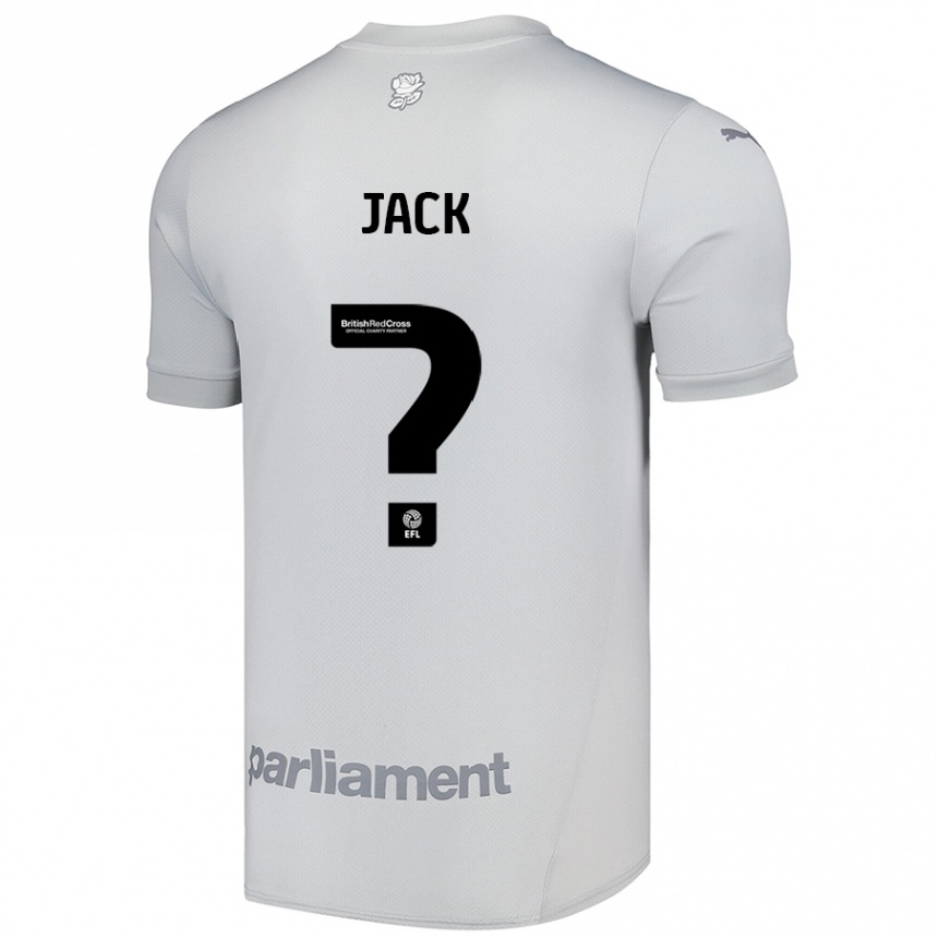נשים כדורגל Jack Woodcock #0 אפור כסף הרחק ג'רזי 2024/25
