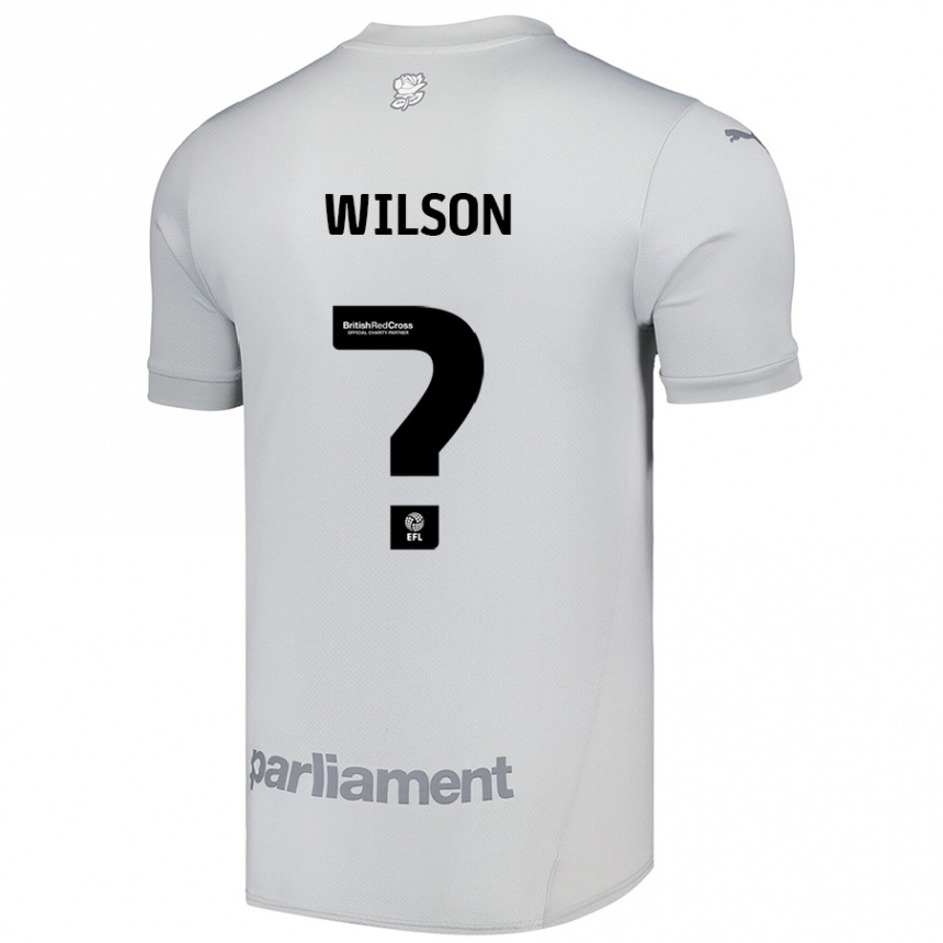 נשים כדורגל Rebecca Wilson #0 אפור כסף הרחק ג'רזי 2024/25